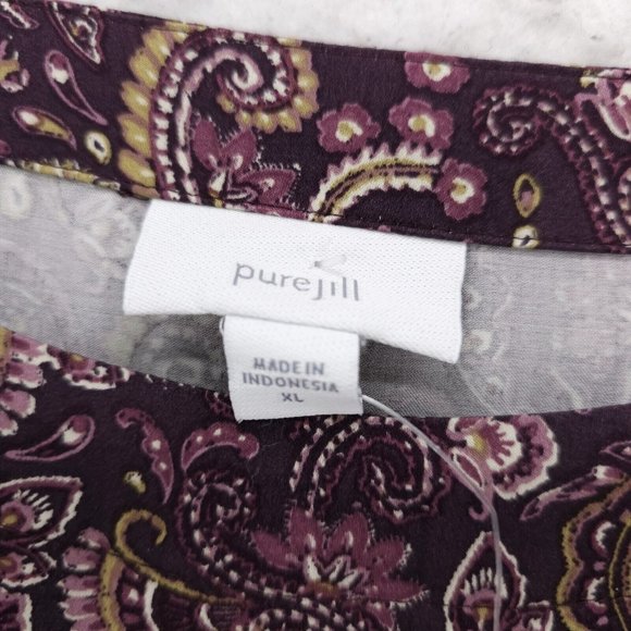 J. Jill Pink and Purple Bishop Sleeve Sundress - Picture 7 of 9